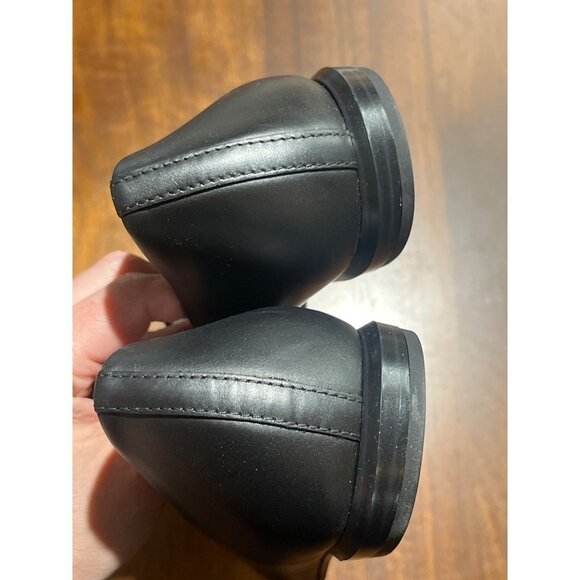 Everlane The Modern Point in Black Leather New Womens Flats Oxfords - Picture 8 of 16